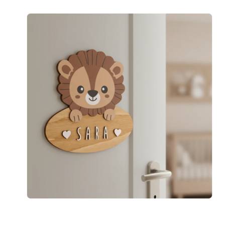Plaque Lion Avec Kit De...