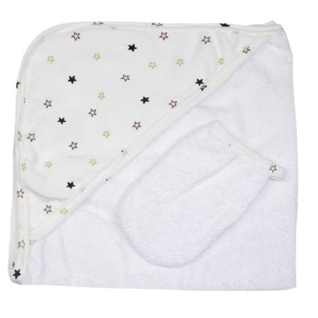 Sortie De Bain + Gant Etoiles