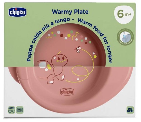 Assiette maintien au chaud 6m+ Rose