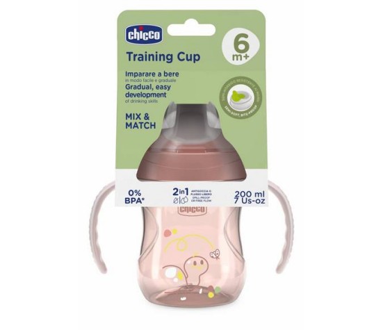 Tasse d'apprentissage 6M+ Rose