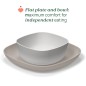 Ensemble d'assiette Gris Ensemble d'assiette Gris