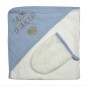 Sortie De Bain+Gant Dodo Layette Bleu Sortie De Bain+Gant Dodo Layette Bleu