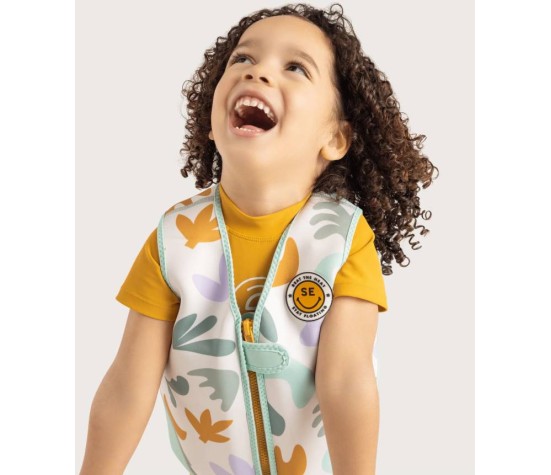Gilet de natation multicolore 3-6 ans abstract