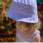 Chapeau de soleil lilas leopard Chapeau de soleil lilas leopard