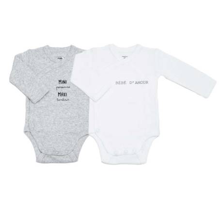 Lot de 2 bodies bébé