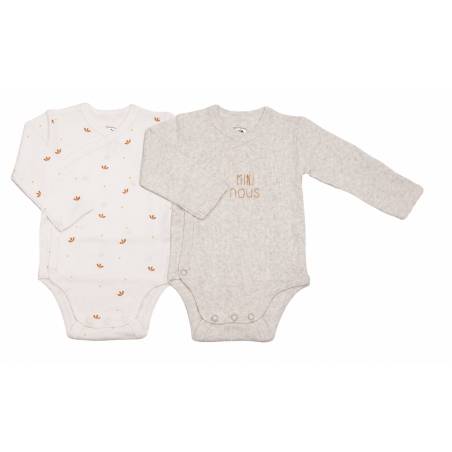 Lot de 2 bodies bébé - Mini...