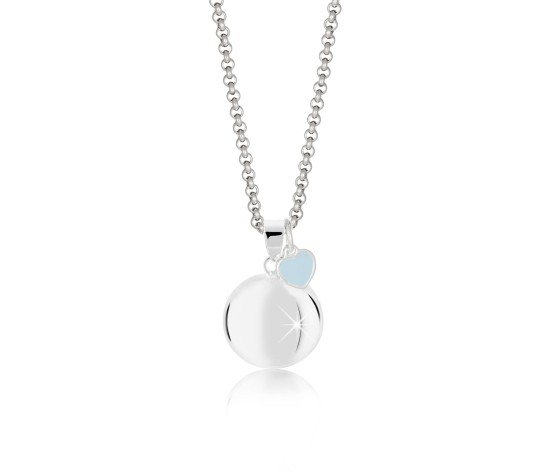 Bola de grossesse avec pendentif cœur bleu Céleste
