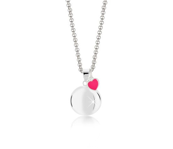 Bola de grossesse avec pendentif cœur Fushia