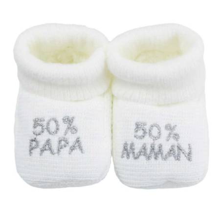 Chaussons bébé - 50% papa...