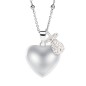 Bola de Grossesse Coeur Avec Pendentif Tétine Cristal Argenté Bola de Grossesse Coeur Avec Pendentif Tétine Cristal Argenté