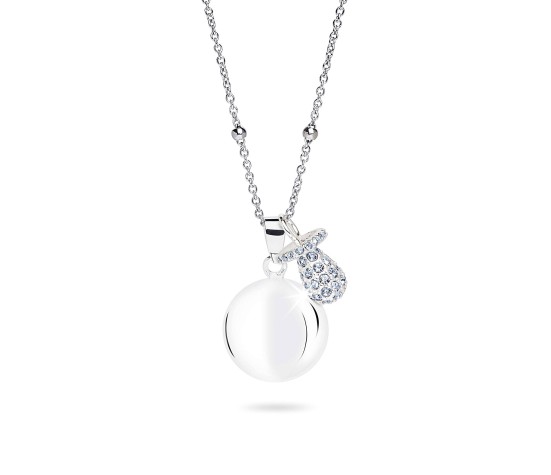 Bola de Grossesse Avec Pendentif Tétine Cristal Bleu