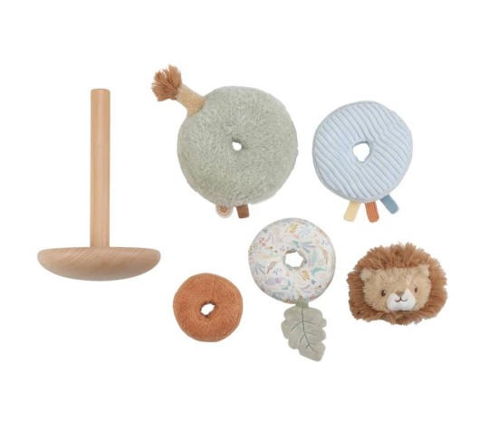 Lion A Empiler Doudou Et Bois