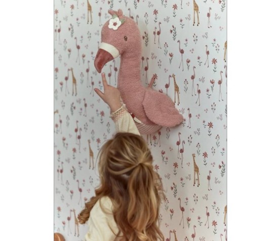 Decoration Murale - Tete De Flamant Rose