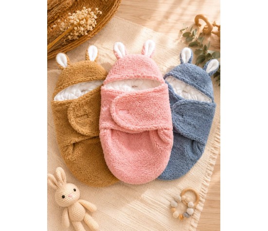 Nid d'ange Ourson Rose
