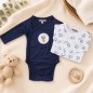 Lot 2 Bodys Ml 0-6M Marin Lot 2 Bodys Ml 0-6M Marin