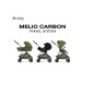 Poussette Melio Carbon B Moss Green Kaki Poussette Melio Carbon B Moss Green Kaki