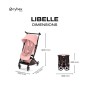 Poussette Libelle Blk Candy Pink Light Poussette Libelle Blk Candy Pink Light