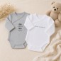 Lot de 2 Bodys Mini Maxi 1 mois Lot de 2 Bodys Mini Maxi 1 mois
