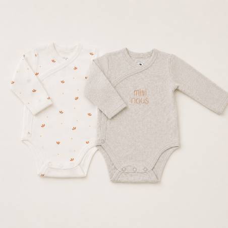 Lot de 2 bodies bébé - Mini...