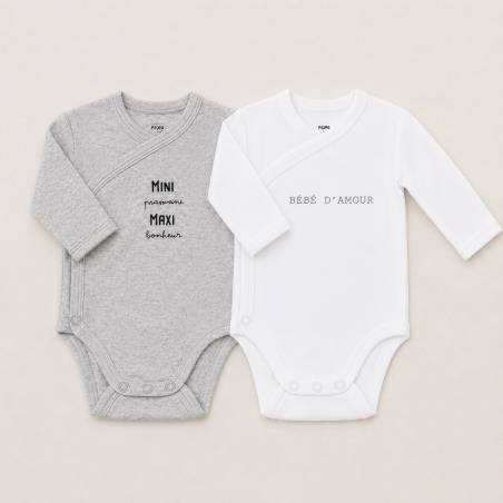 Lot de 2 bodies bébé