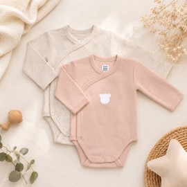 Lot de 2 bodies ourson 1M