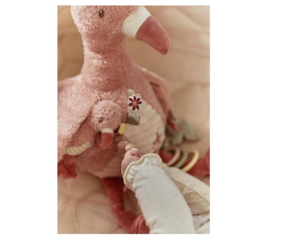 Peluche D activites Flamant Rose - Safari Friends