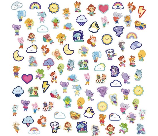 100 Gommettes Les Emotions