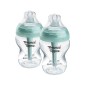 Lot De 2 Biberons Anti Colique Avance Turquoise 260Ml Lot De 2 Biberons Anti Colique Avance Turquoise 260Ml