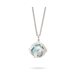Bola De Grossesse Avec Pendentif Pieds Bleu Celeste