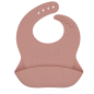 Bavoir Silicone Platinium Rose Bavoir Silicone Platinium Rose