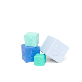 Cubes Cigones Verts Et Bleus
