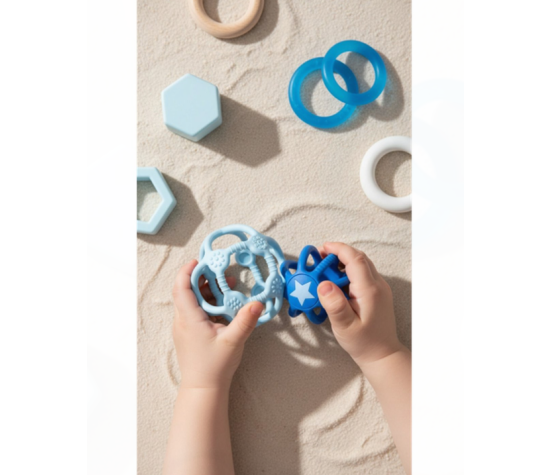 Lot De 2 Balles Sensorielles Bleues