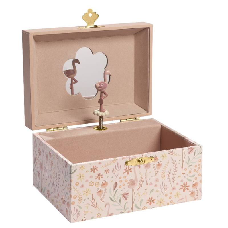 Boite A Bijoux Musicale Flamant Rose Safari Friends Boite A Bijoux Musicale Flamant Rose Safari Friends