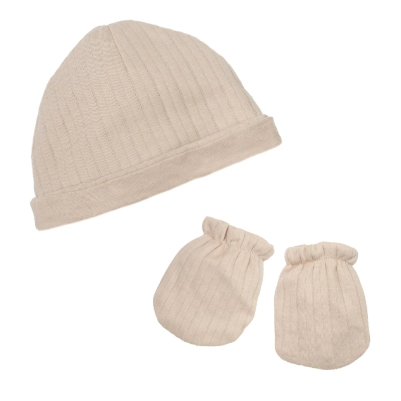 Lot de Bonnet + Moufles Sables Lot de Bonnet + Moufles Sables