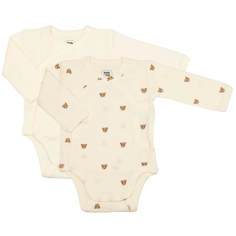 Lot de Body Ours Moka 1 mois Lot de Body Ours Moka 1 mois