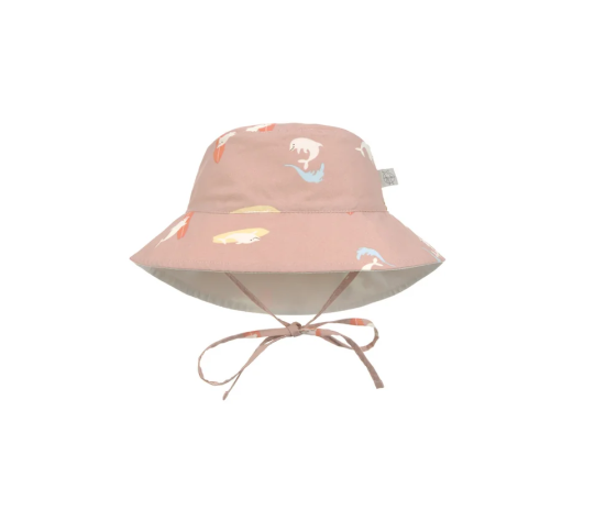 Chapeau anti-UV bébé UPF 80 Dauphin Pêche – LÄSSIG