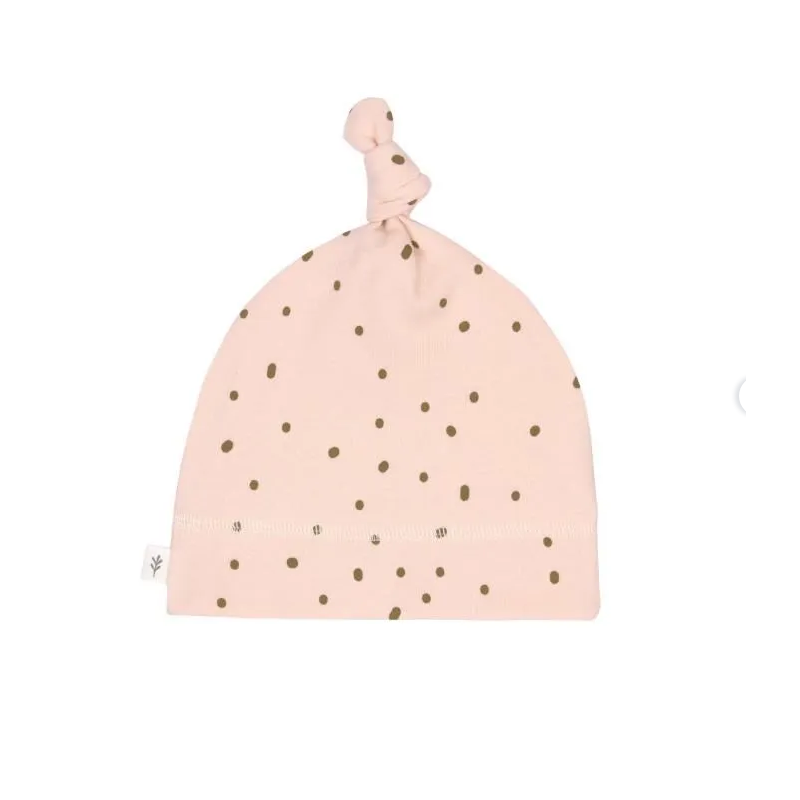 Bonnet Interlock Gots Pointilles Rose Poudre 3-6 Mois Bonnet Interlock Gots Pointilles Rose Poudre 3-6 Mois