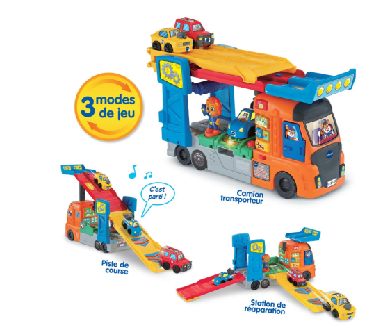 Maxi Camion Transporteur Mécano Animo VTech – Tut Tut Bolides