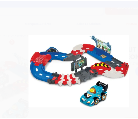 Circuit Pit Stop Tut Tut Bolides VTech + Siméon – 1 à 5 ans