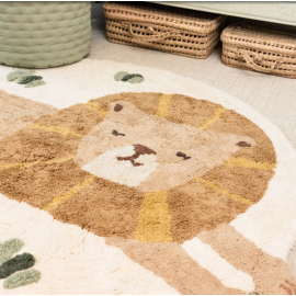Tapis rond Lion en coton bio Little Dutch