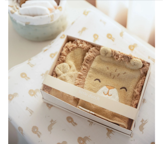 Coffret cadeau de bain Lion bébé Little Dutch
