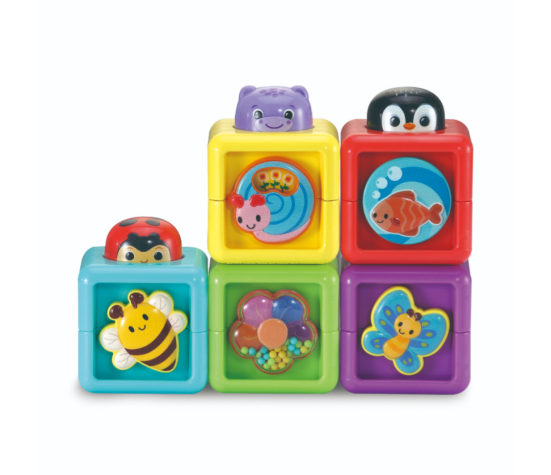 Cubes Animaux Surprises VTech – Jeu d’éveil dès 6 mois
