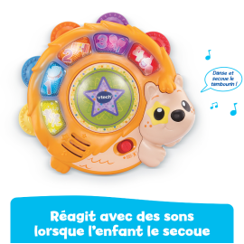 Super Tambourin Lumi Magique VTech – Jouet musical bébé