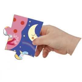 Magnéti'Puzzle Licornes Janod – Puzzle magnétique 24 pièces