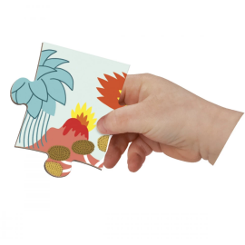 Magnéti'Puzzle Dinosaures Janod – Puzzle magnétique 24 pièces
