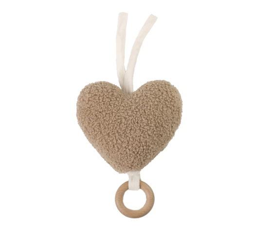 Cœur musical bébé Teddy Moka – Trois Kilos Sept