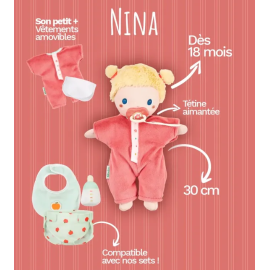 Poupon Nina 30 cm en tissu – Lilliputiens