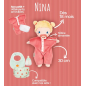Poupon en tissu Nina - 30 cm Poupon en tissu Nina - 30 cm