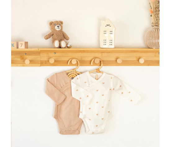 LOT DE 2 BODIES COEURS 0M