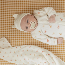 Bonnet Naissance Bébé avec Oreilles Blanc | Trois Kilos Sept